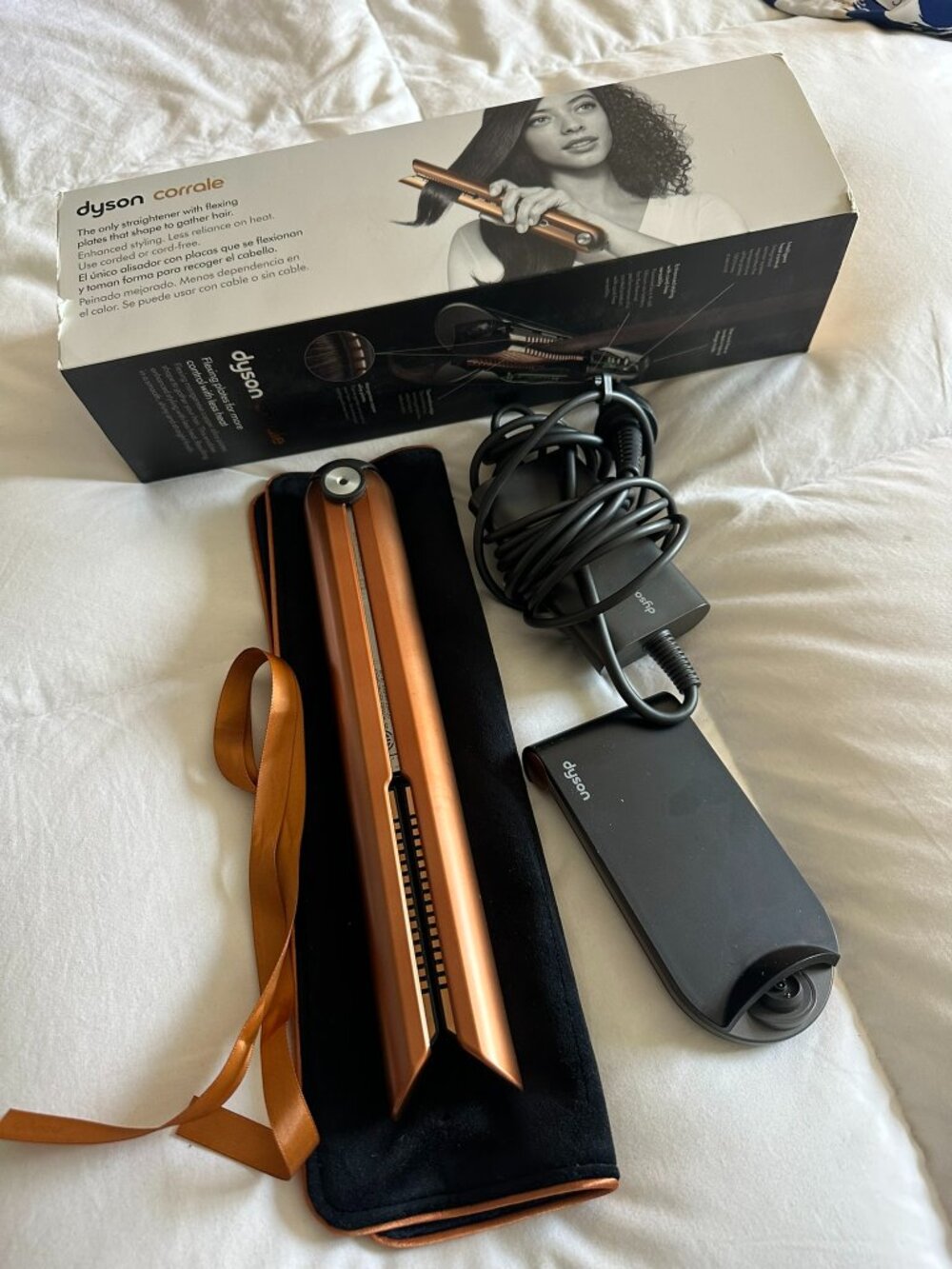 Dyson Corrale Straightener with Box - Amber Silk